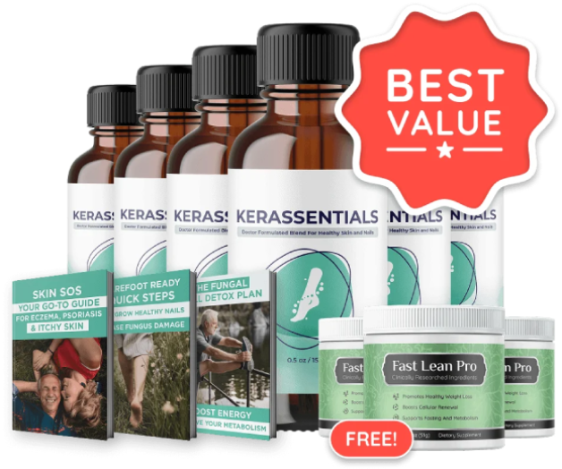 Kerassentials complete bundle package including bonus guides and special offer for online order