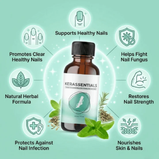 Kerassentials used to support visibly healthier looking nails and improve overall nail appearance