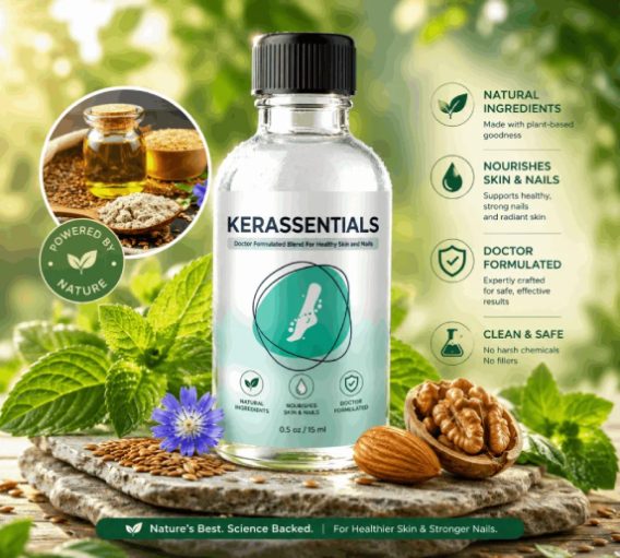 Explanation of Kerassentials nail care formula and its natural ingredient blend